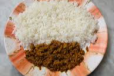 Dum ka Kheema with White Rice and Dal (Set)