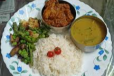 Chicken Achari Set With Rice And Dal