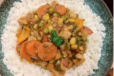 MIXED VEGETABLE WHITE RICE DAL SET 
