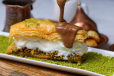 baklawa with ice cream