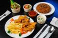 Fried Fish Fillet With Rice Or Crispy French Fries
