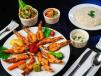 Grilled Shrimp With Rice And Salad