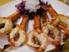 Steamed Tiger Prawns