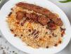 Afghani Pulao With Mutton Tikka And Kofta Seekh Kebab