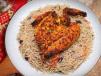 Afghani Pulao With Grilled Chicken Quarter