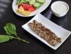 Meat Tikka With Yoghurt With Bread