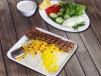 Meat Kabab With Rice
