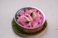 Beetroot Curd Idli Bowl