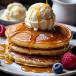 Classic Honey American Pancakes