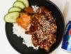 Chicken Teriyaki Don With Soda Drink