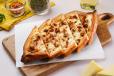 Minced chicken and Cheese Pide
