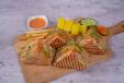 Veg Brown Club Sandwich