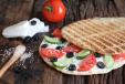 Kaake Halloumi Cheese with Vegetables