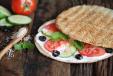 Kaake Labneh with Vegetables