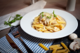 Penne Alfredo Al Funghi