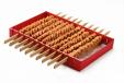 Raw Minced Meat Kebab With Skewers