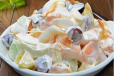 Cream fruit chaat