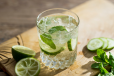 Coconut, Cucumber, Lime, And Mint Cooler
