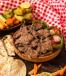 Meat Steak With Tomato And Onion And Peppers
