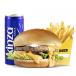 Small Grilled Beef Burger Meal
