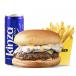 Beef Mushroom Burger Meal
