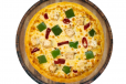 Capsicum and Paneer and Red Paprica Pizza