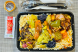 Chicken Fried Rice With Devilled Chicken and Eggplant Moju Combo