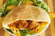 Hummus And Dry Meat Sandwich