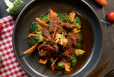 Stir-fried Broccoli With Sliced Beef In Garlic Oyster Sauce