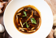 Classic Hot and Sour Soup with Pepper And Soy Vegetable