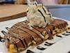 Ice Cream And Nutella Waffle