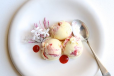 Cream And Ice Cream Plate