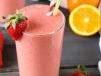 Banana With Strawberry And Orange Cocktail