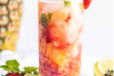Pineapple And Strawberry Cocktail