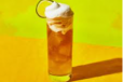 Mix Juice With Cheese Cream Cocktail