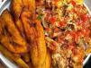 Plantain with Egg Sauce