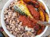 Rice And Beans With Fish And Sauce