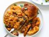 Rice And Beans With Turkey And Sauce