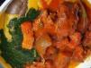 Amala With Assorted Meat