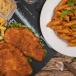 Half Fried Duck With Rice And Vegetables