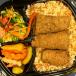Economic Breaded Liver With Vermicelli Rice Meal