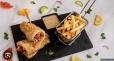 Chicken Kathi Roll With Fries 