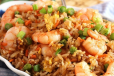 Schezwan Fried Rice Prawns