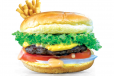 Famous Royal Fresh Burger with chips