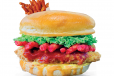 Dynamite Shrimps Burger with chips