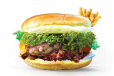 Beef Ruman Burger with chips
