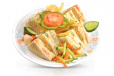 Vegetable Club Sandwich