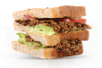 Brown Falafel Club Sandwich