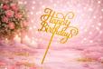 Happy Birthday Topper (Star Shape)