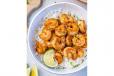 Grilled Prawns With White Rice